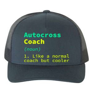 Autocross Coach Definition Funny Auto Racing Humor Great Gift Yupoong Adult 5-Panel Trucker Hat