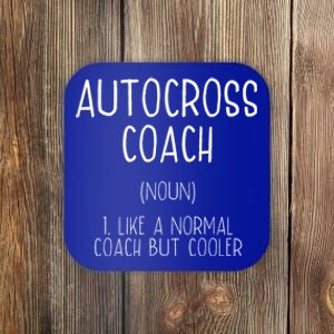 Autocross Coach Definition Funny Auto Racing Humor Gift Coaster