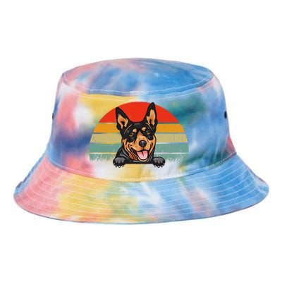 Australian Cattle Dog Vintage Distressed Retro Style Tie Dye Newport Bucket Hat