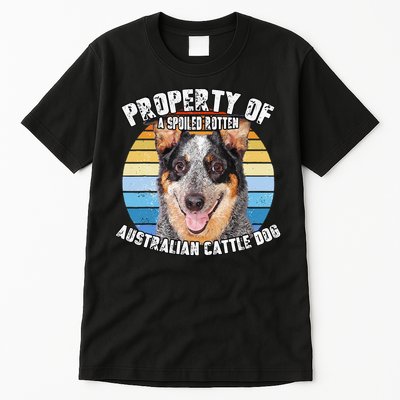 Australian Cattle Dog Blue Retro Property Of Cute Dog Tall T-Shirt