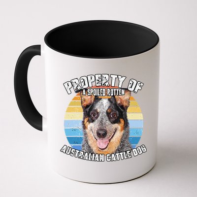 Australian Cattle Dog Blue Retro Property Of Cute Dog Mug