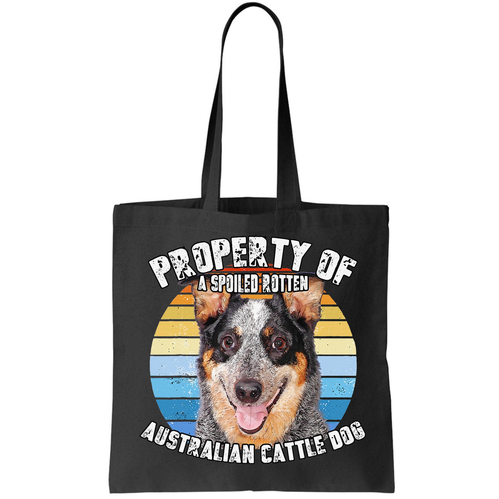 Australian Cattle Dog Blue Retro Property Of Cute Dog Bag