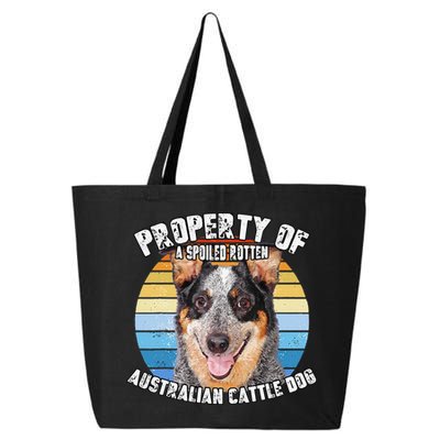 Australian Cattle Dog Blue Retro Property Of Cute Dog 25L Jumbo Tote