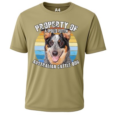Australian Cattle Dog Blue Retro Property Of Cute Dog Performance Shirt