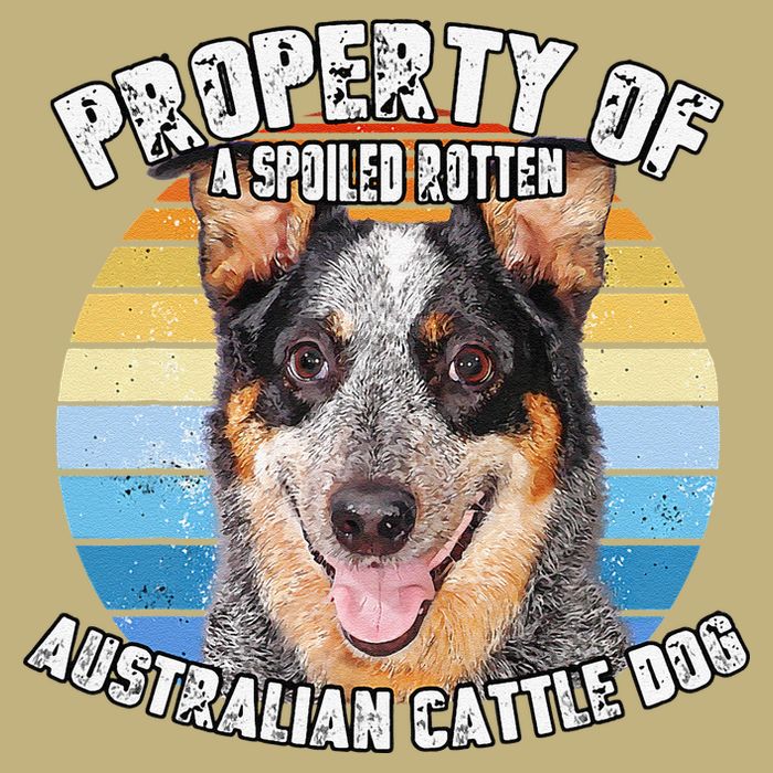 Australian Cattle Dog Blue Retro Property Of Cute Dog Performance Shirt