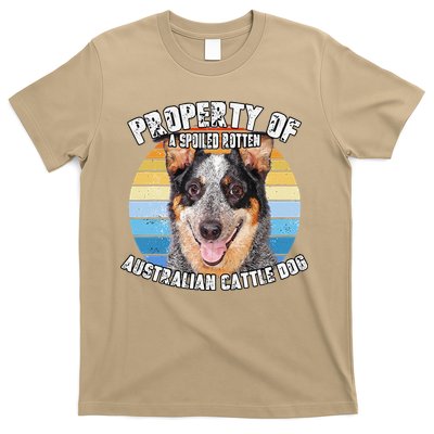 Australian Cattle Dog Blue Retro Property Of Cute Dog T-Shirt