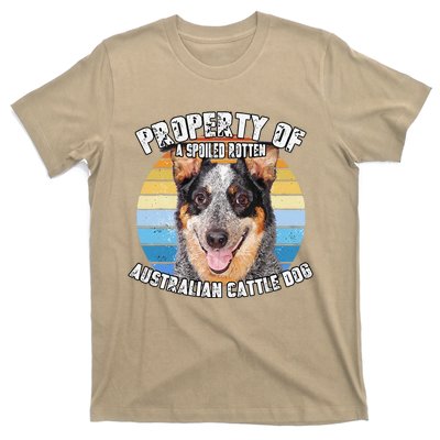 Australian Cattle Dog Blue Retro Property Of Cute Dog T-Shirt