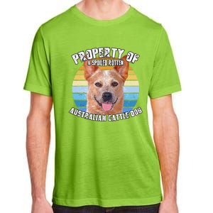 Australian Cattle Dog Red Retro Property Of Cute Dog Adult ChromaSoft Performance T-Shirt