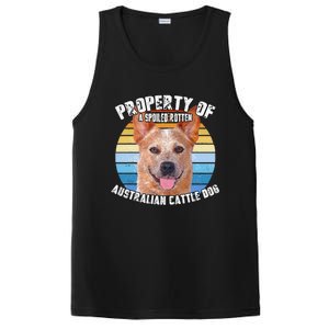 Australian Cattle Dog Red Retro Property Of Cute Dog PosiCharge Competitor Tank