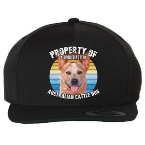 Australian Cattle Dog Red Retro Property Of Cute Dog Wool Snapback Cap