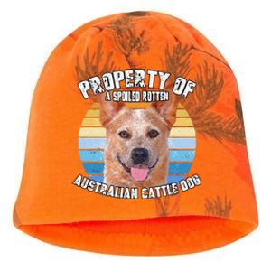 Australian Cattle Dog Red Retro Property Of Cute Dog Kati - Camo Knit Beanie