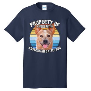 Australian Cattle Dog Red Retro Property Of Cute Dog Tall T-Shirt