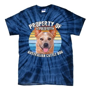 Australian Cattle Dog Red Retro Property Of Cute Dog Tie-Dye T-Shirt