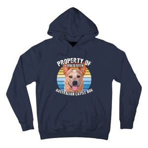 Australian Cattle Dog Red Retro Property Of Cute Dog Tall Hoodie