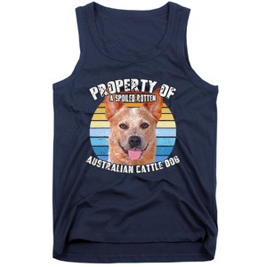 Australian Cattle Dog Red Retro Property Of Cute Dog Tank Top