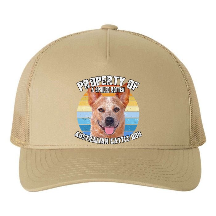 Australian Cattle Dog Red Retro Property Of Cute Dog Yupoong Adult 5-Panel Trucker Hat