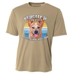 Australian Cattle Dog Red Retro Property Of Cute Dog Cooling Performance Crew T-Shirt