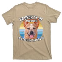 Australian Cattle Dog Red Retro Property Of Cute Dog T-Shirt