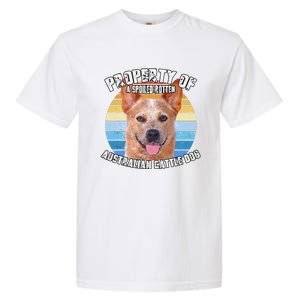 Australian Cattle Dog Red Retro Property Of Cute Dog Garment-Dyed Heavyweight T-Shirt