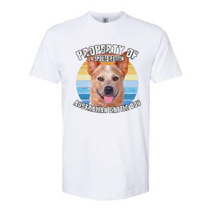 Australian Cattle Dog Red Retro Property Of Cute Dog Softstyle CVC T-Shirt