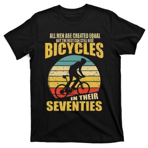 All Created Equal Can Still Ride Bicycles In Seventies T-Shirt