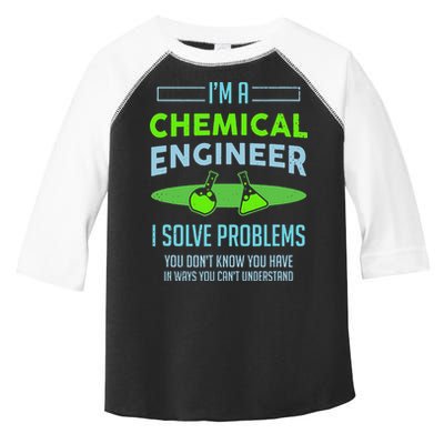 A Chemical Engineer I Solve Problems Chemical Engineering Toddler Fine Jersey T-Shirt