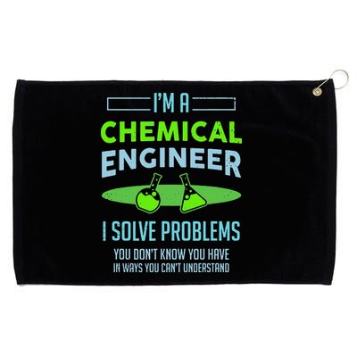 A Chemical Engineer I Solve Problems Chemical Engineering Grommeted Golf Towel