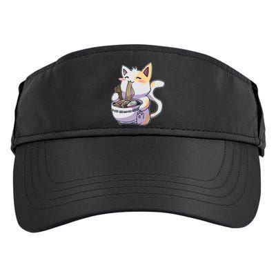 Anime Cat Eating Ramen Adult Drive Performance Visor