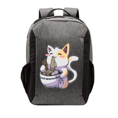 Anime Cat Eating Ramen Vector Backpack