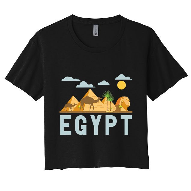 Africa Cairo Egypt Women's Crop Top Tee