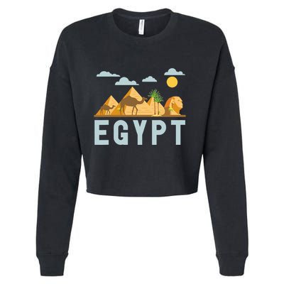 Africa Cairo Egypt Cropped Pullover Crew