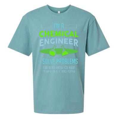 A Chemical Engineer I Solve Problems Chemical Engineering Sueded Cloud Jersey T-Shirt