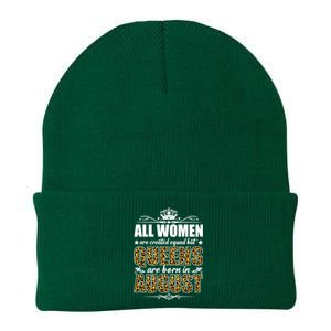 All Created Equal But Queens Are Born In August Gift Knit Cap Winter Beanie