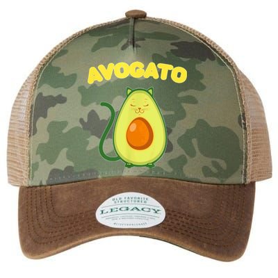 Avogato Cat Funny Vegan Avocado Legacy Tie Dye Trucker Hat