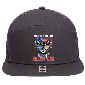 Alley Cat Funny Debate Election Presidential Debate 7 Panel Mesh Trucker Snapback Hat