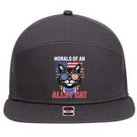 Alley Cat Funny Debate Election Presidential Debate 7 Panel Mesh Trucker Snapback Hat