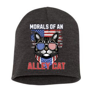 Alley Cat Funny Debate Election Presidential Debate Short Acrylic Beanie