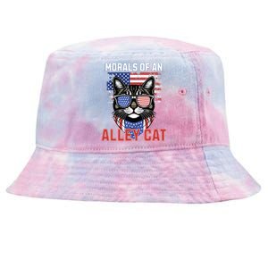 Alley Cat Funny Debate Election Presidential Debate Tie-Dyed Bucket Hat