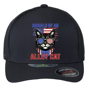 Alley Cat Funny Debate Election Presidential Debate Flexfit Unipanel Trucker Cap