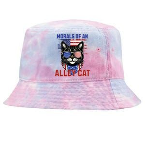 Alley Cat Funny Debate Election Presidential Debate Tie-Dyed Bucket Hat