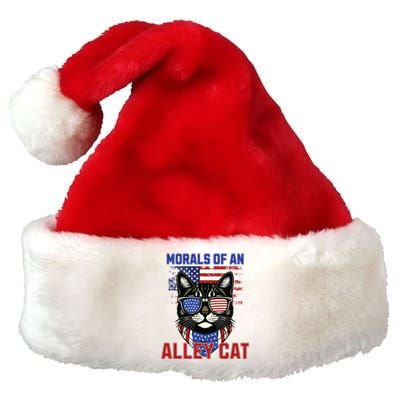 Alley Cat Funny Debate Election Presidential Debate Premium Christmas Santa Hat