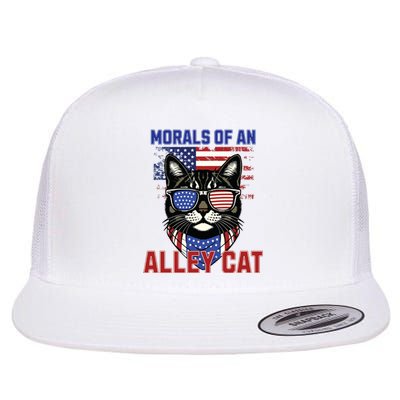 Alley Cat Funny Debate Election Presidential Debate Flat Bill Trucker Hat