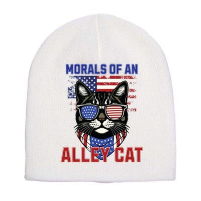 Alley Cat Funny Debate Election Presidential Debate Short Acrylic Beanie