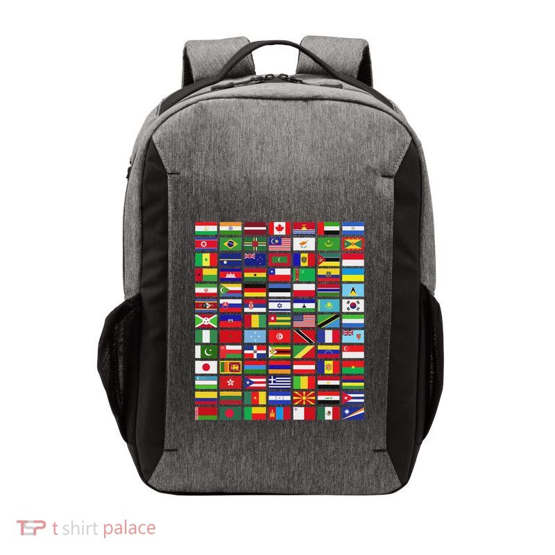 All Countries Flags Of The World 287 Flag International Vector Backpack