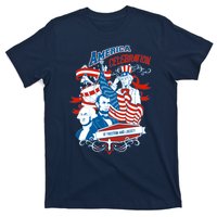 America Celebration Freedom Liberty Lincoln Washington T-Shirt