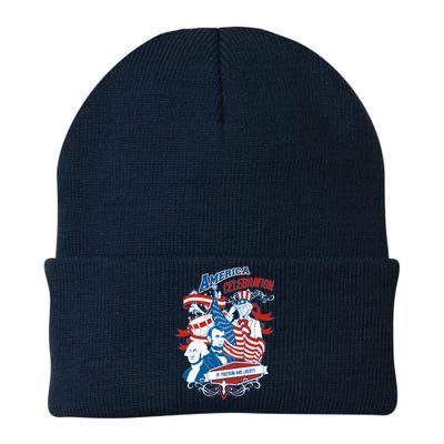 America Celebration Freedom Liberty Lincoln Washington Knit Cap Winter Beanie