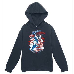 America Celebration Freedom Liberty Lincoln Washington Urban Pullover Hoodie