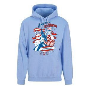 America Celebration Freedom Liberty Lincoln Washington Unisex Surf Hoodie