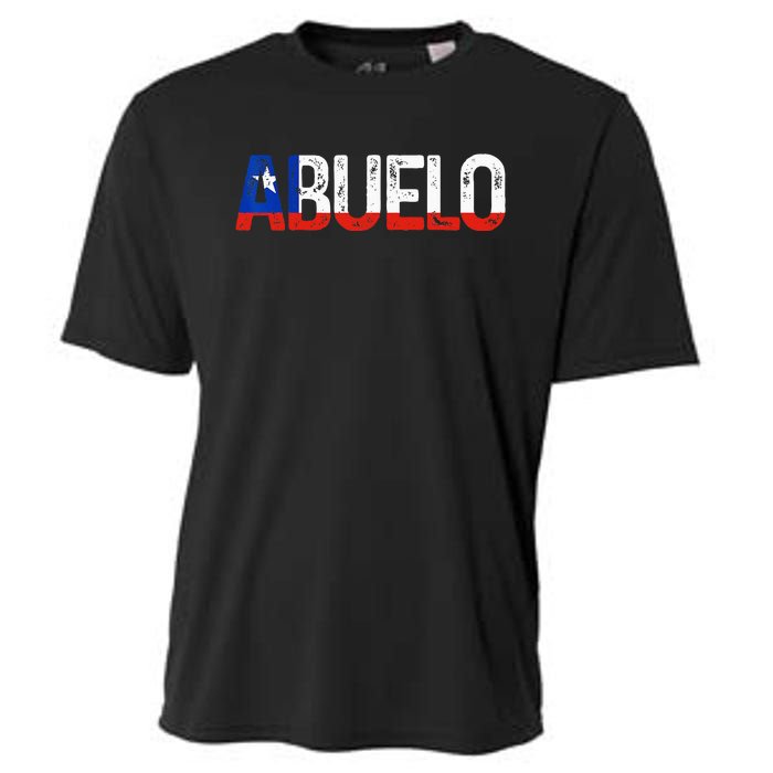 Abuelo Chilean Flag Pride Grandpa Chile Fathers Day Cooling Performance Crew T-Shirt