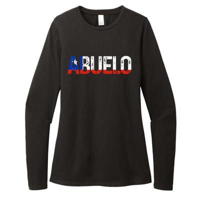 Abuelo Chilean Flag Pride Grandpa Chile Fathers Day Womens CVC Long Sleeve Shirt